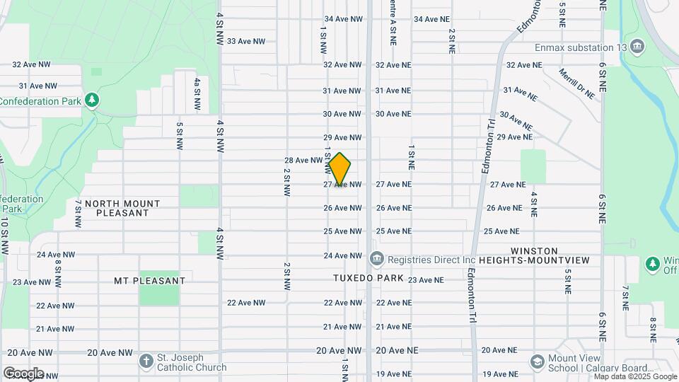 127 27 Ave NW Map and Location Details