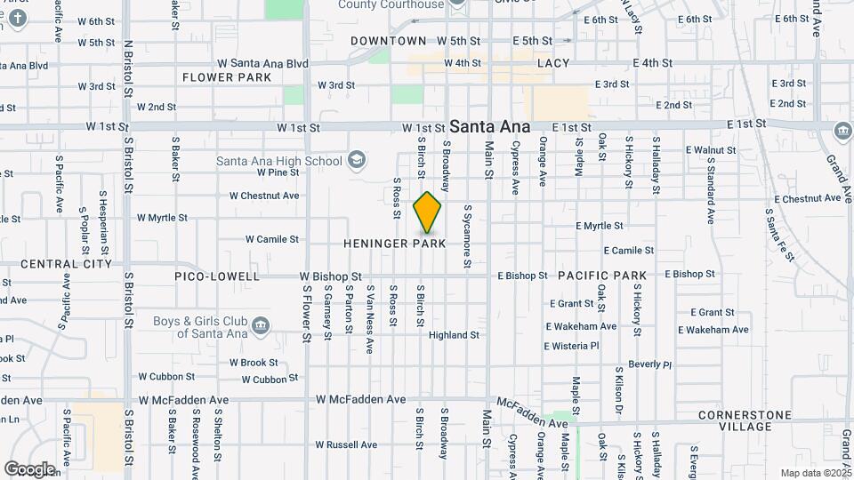 441 S Birch St Map and Location Details