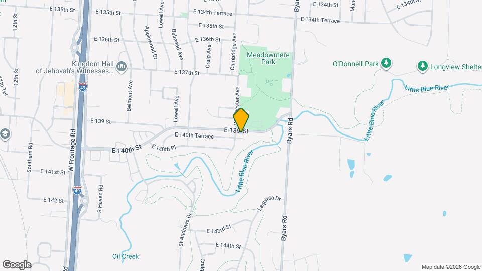 7002 E 140th Terrace Mapa y Detalles de la Ubicación