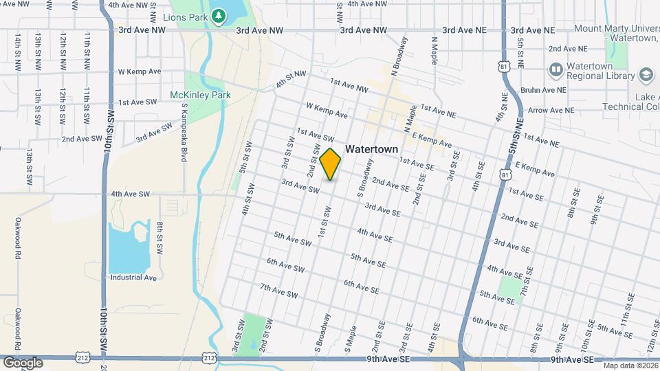 219 1st St SW Map and Location Details