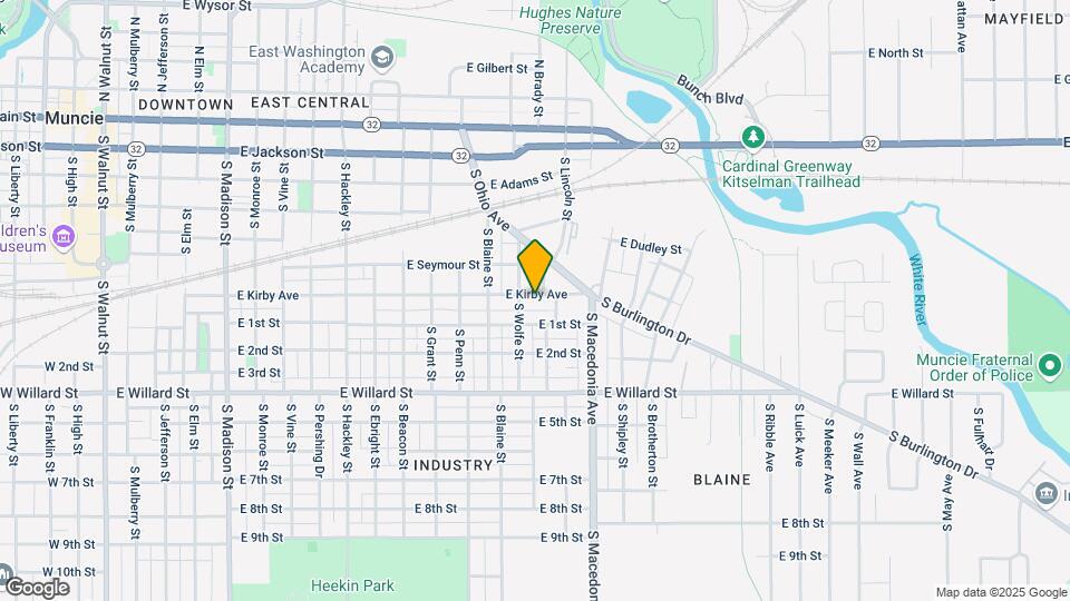 1521 E Kirby Ave Mapa y Detalles de la Ubicación
