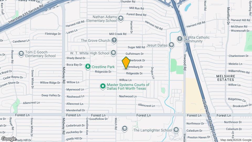 4629 Ridgeside Dr Map and Location Details