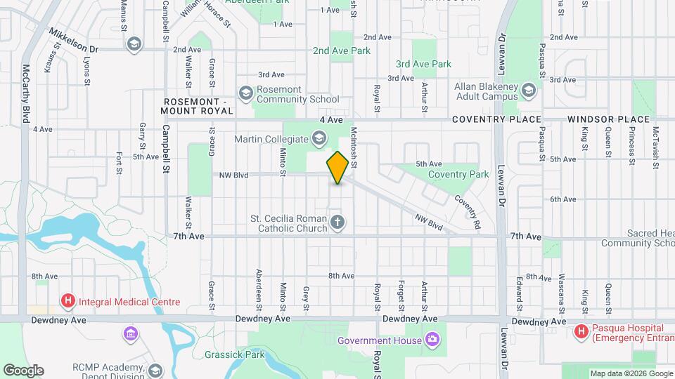 1119 Empress St Map and Location Details