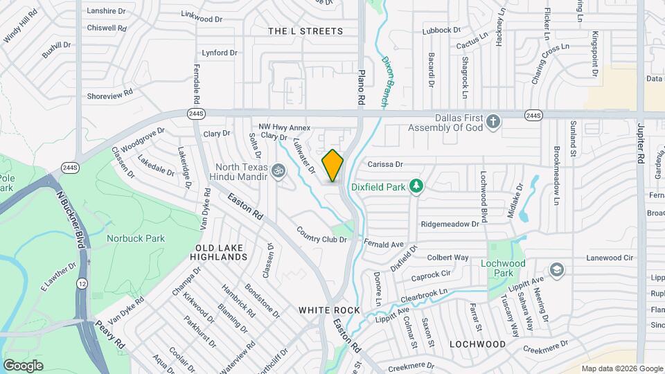 8217 Lullwater Dr Map and Location Details