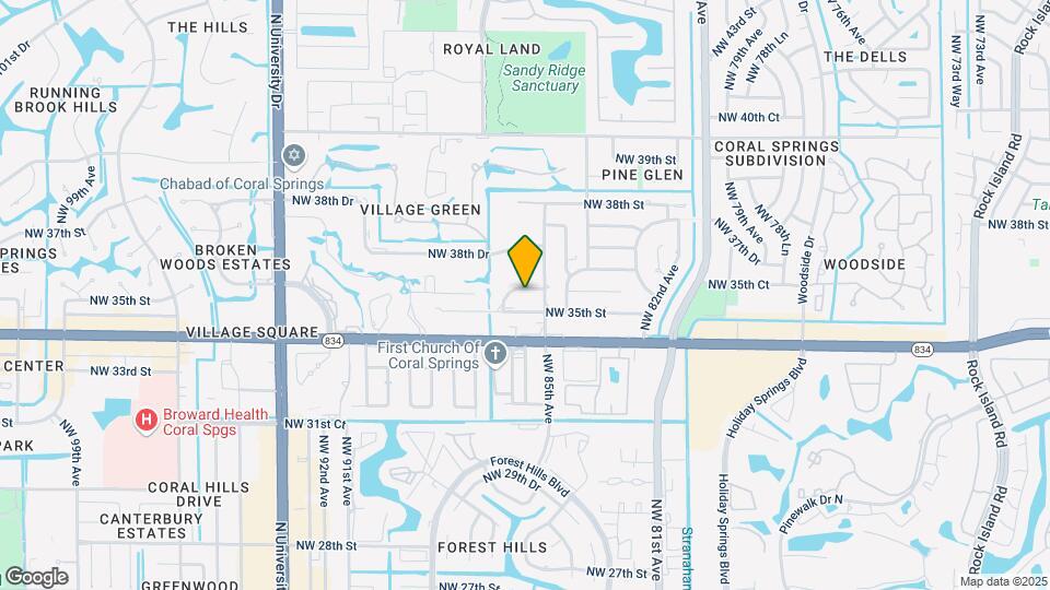 8506 NW 35th Ct Map and Location Details