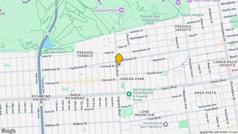 340 Arguello Blvd Map and Location Details