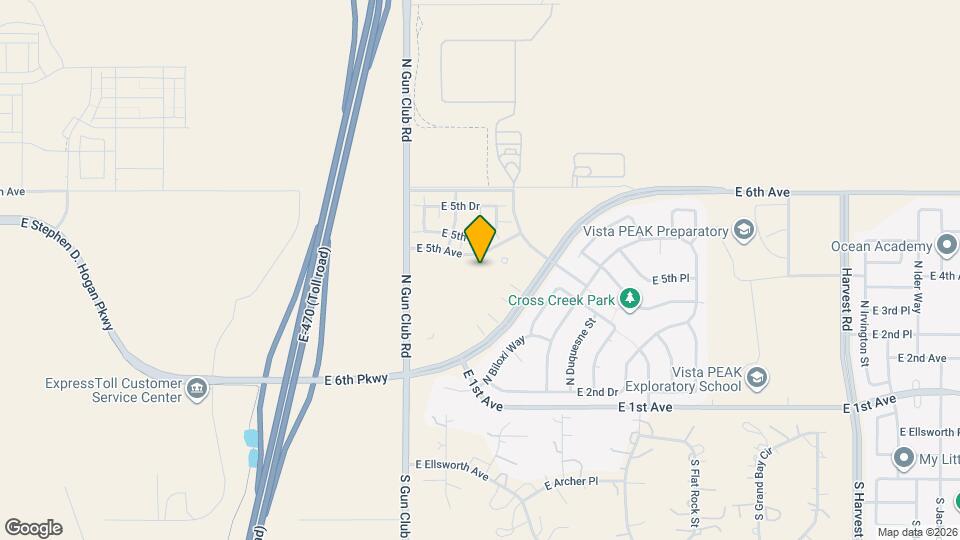 23683 E 3rd Pl Map and Location Details