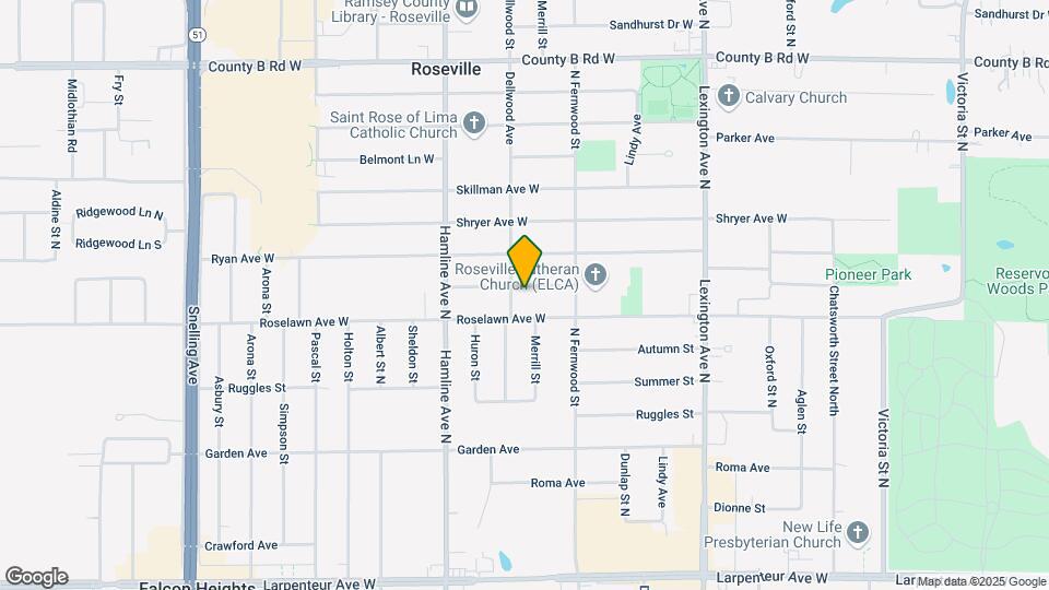 1266 Draper Ave Map and Location Details