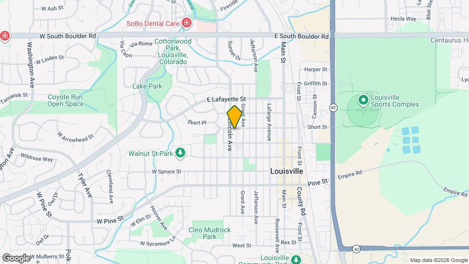 1036 Lincoln Ave Mapa y Detalles de la Ubicación