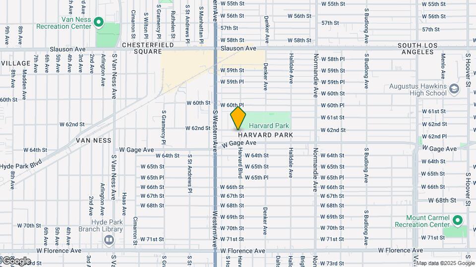 6203 S Harvard Blvd Map and Location Details