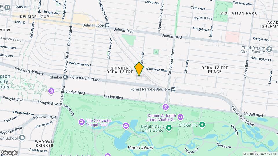 5795 Pershing Ave Map and Location Details