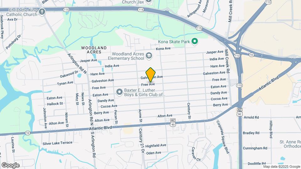 8240 Free Ave Map and Location Details