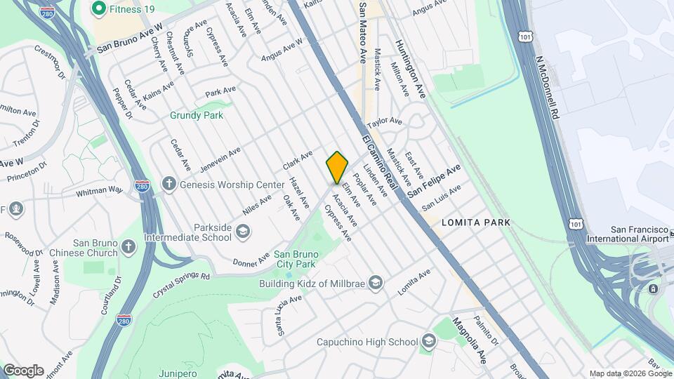 290 Acacia Ave Map and Location Details