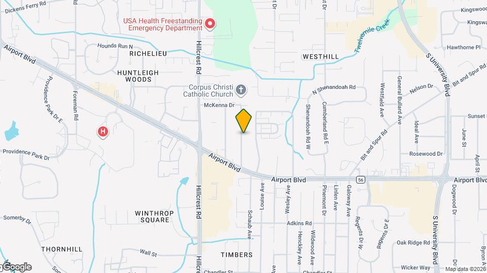 521 Evergreen Rd Map and Location Details