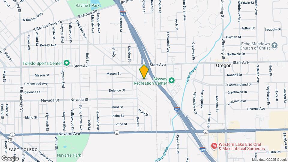 829 Dearborn Ave Map and Location Details