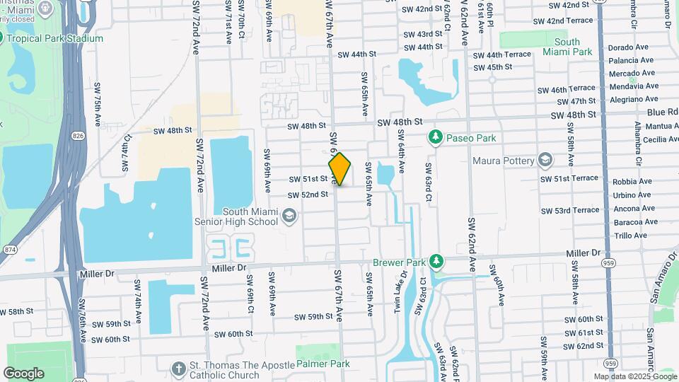 5191 SW 67th Ave Map and Location Details