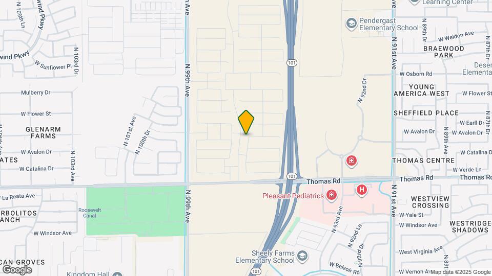 3034 N 96th Ln Map and Location Details