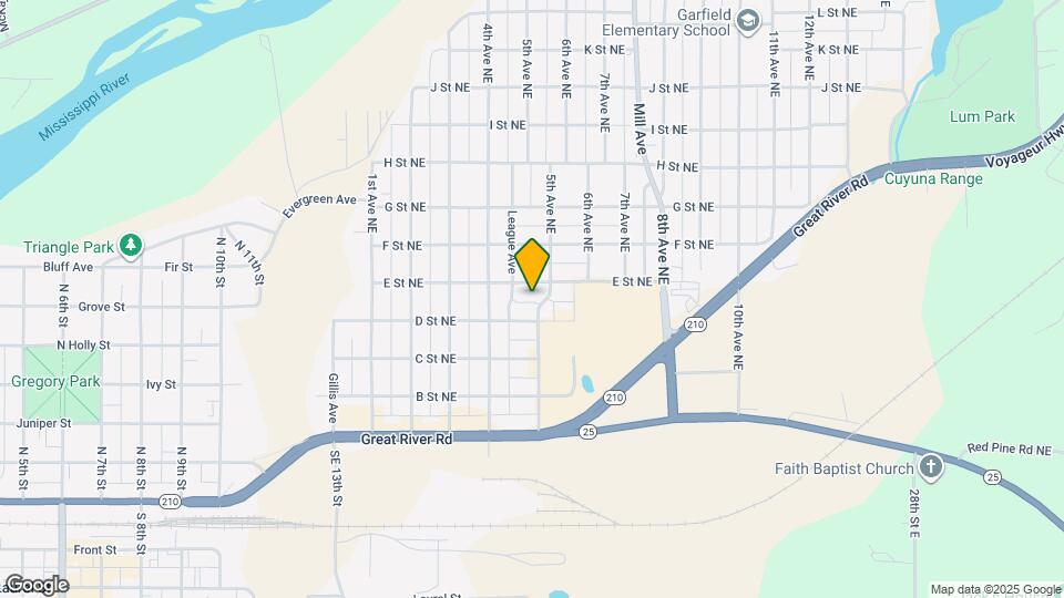 516 E St NE Map and Location Details