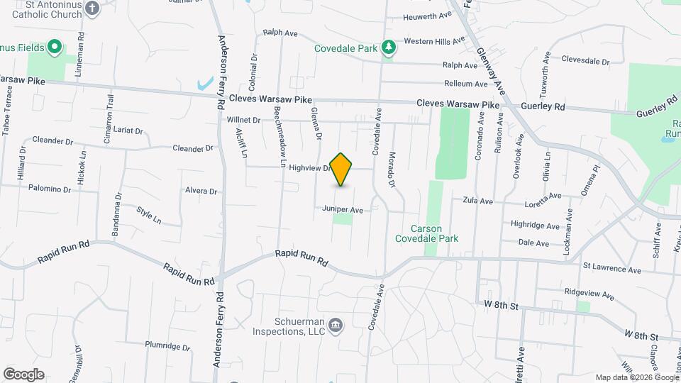 1024 Edgetree Ln Map and Location Details