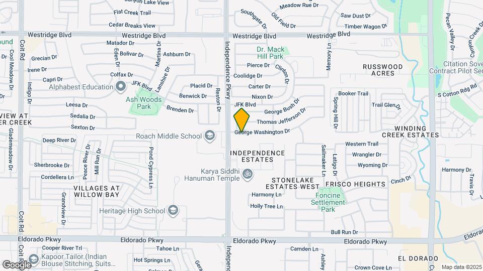 9957 George Washington Dr Map and Location Details