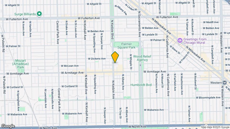 2035 N Kedzie Ave Map and Location Details