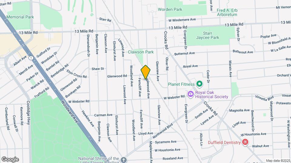 2709 Maplewood Ave Map and Location Details