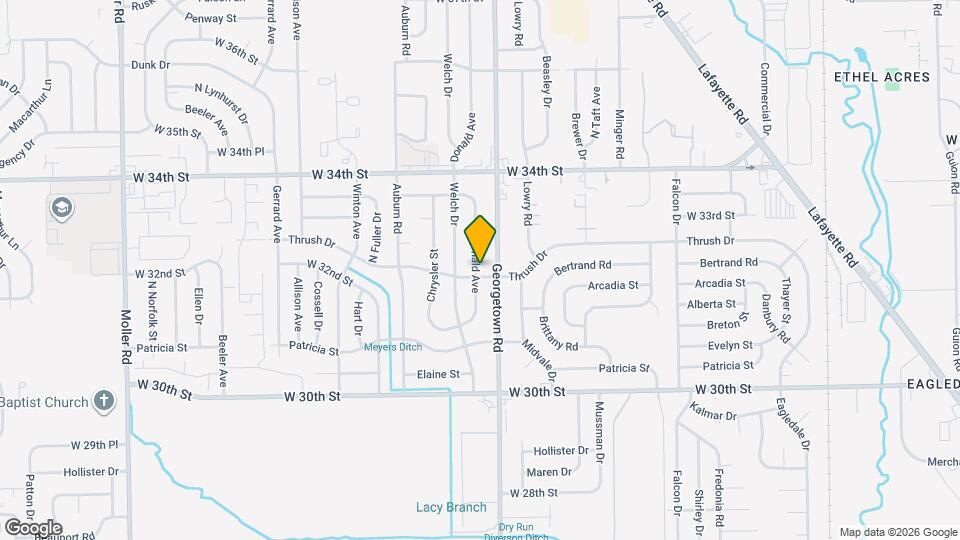 3201 Donald Ave Mapa y Detalles de la Ubicación