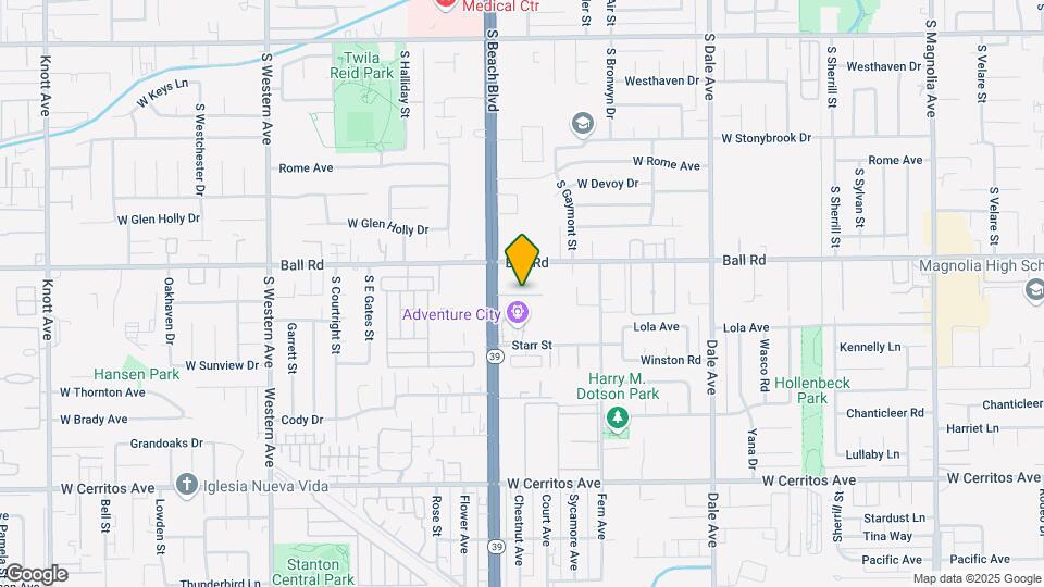 1224 S Beach Blvd Map and Location Details