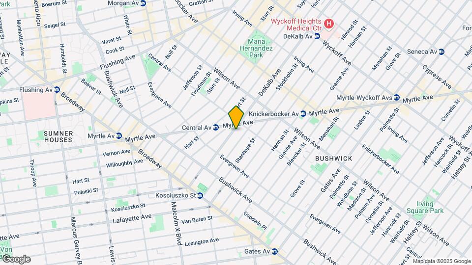 1298 Dekalb Ave Map and Location Details