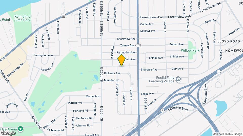 25520 Briardale Ave Map and Location Details