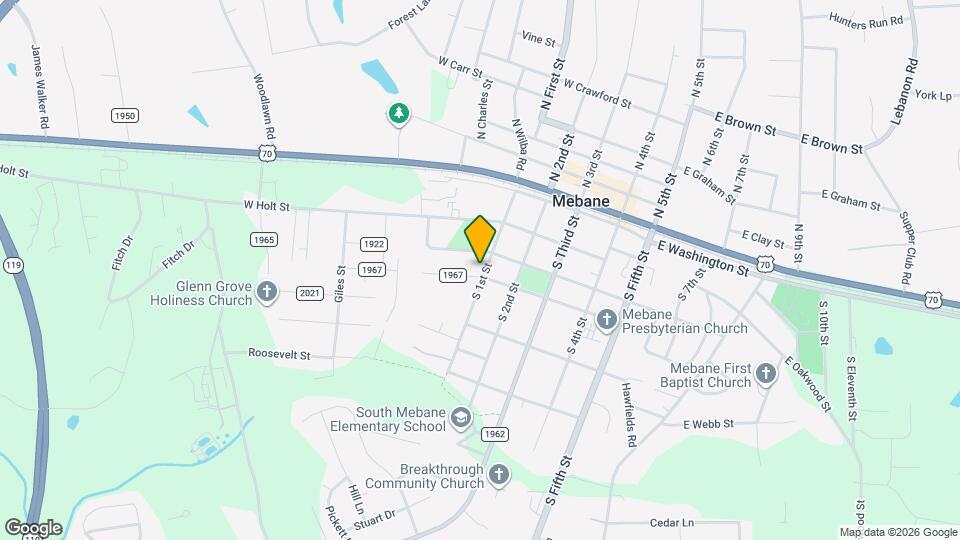 306 S 1st St Map and Location Details