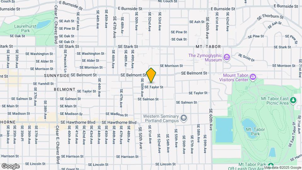 5101 SE Taylor St Map and Location Details