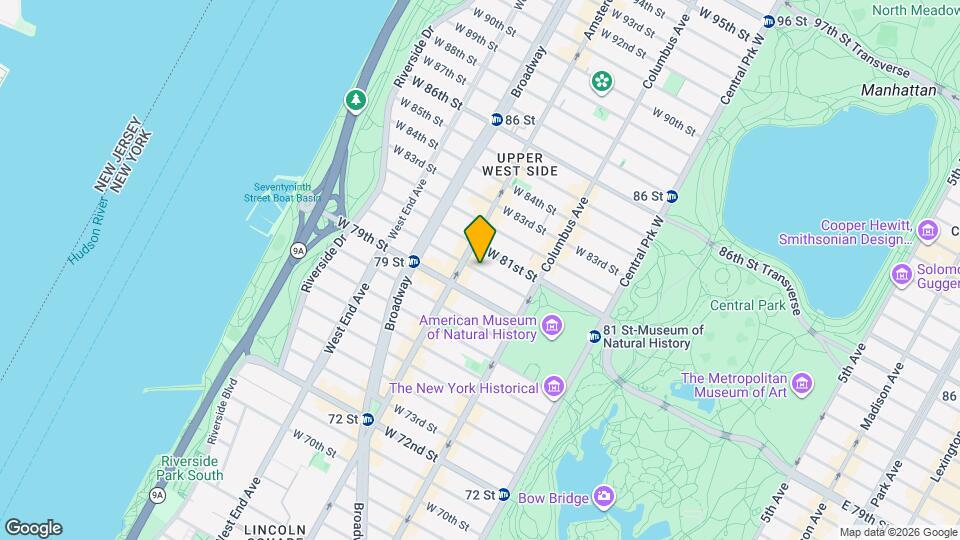 165 W 80th St Map and Location Details