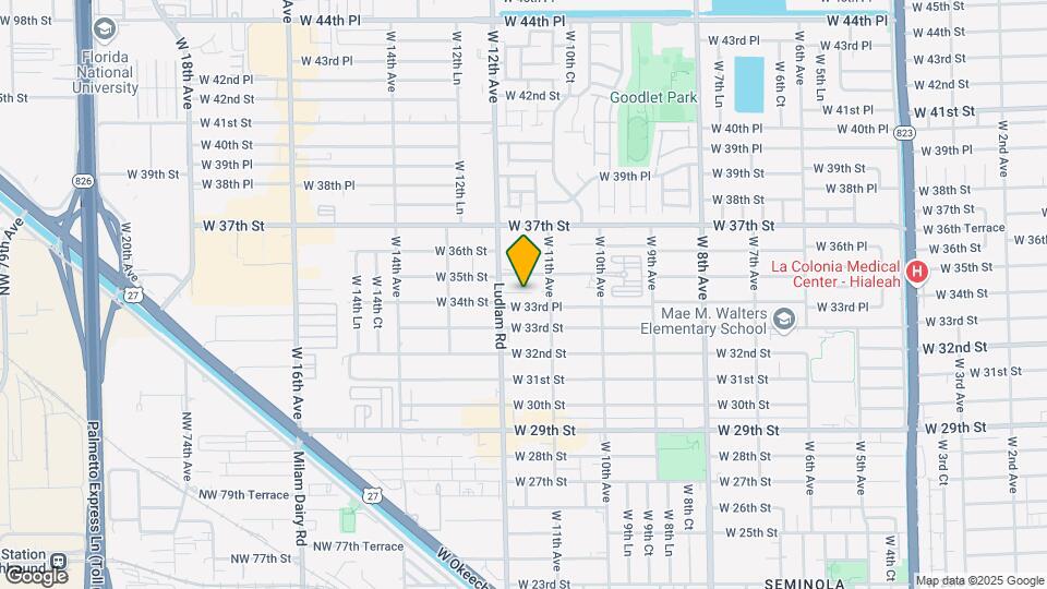 3411-3415 W 12th Ave Map and Location Details