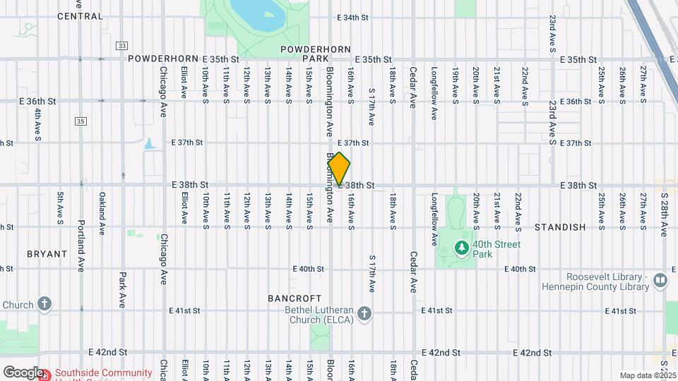 1529 38th St E Map and Location Details