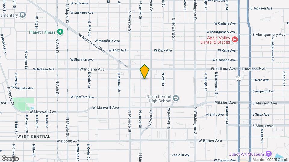 817 W Nora Ave Mapa y Detalles de la Ubicación