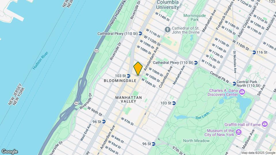 206 W 104th St-Unit -44 Map and Location Details