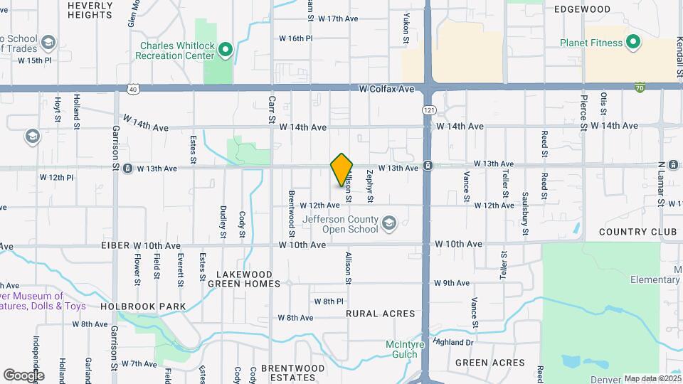 1249 Allison St Map and Location Details