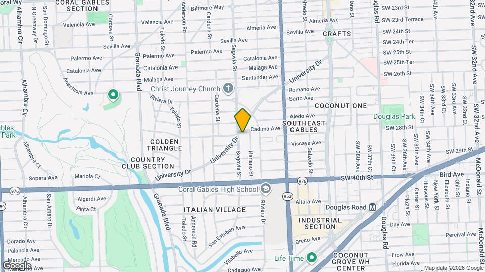 580 University Dr Map and Location Details