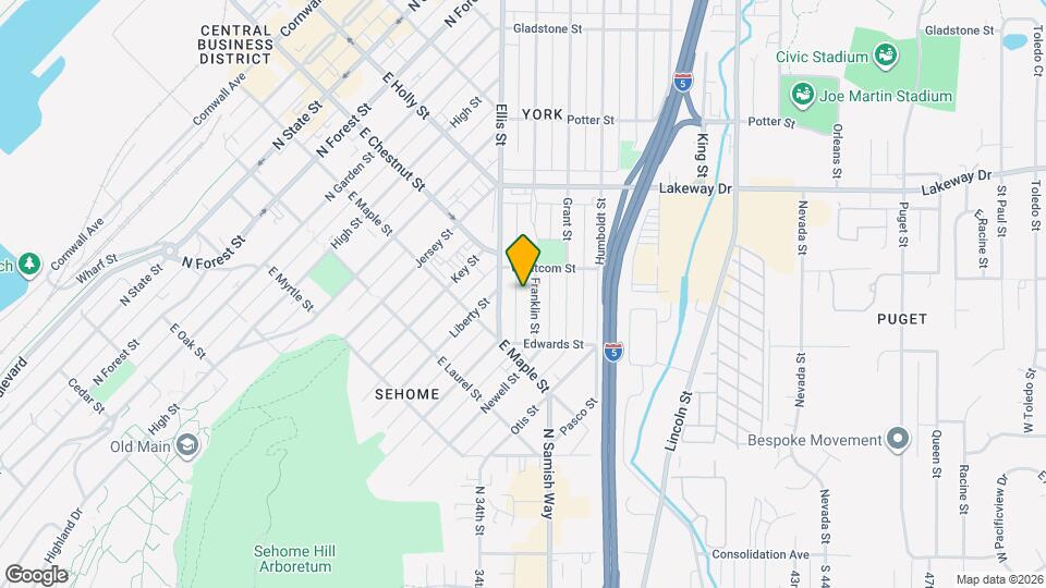 1141 Franklin St Map and Location Details