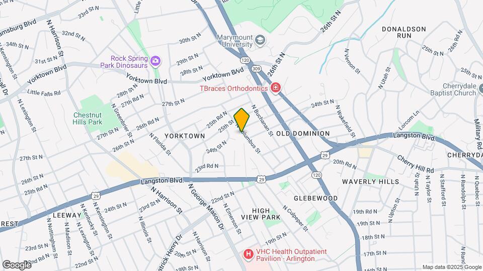 2412 N Columbus St Map and Location Details