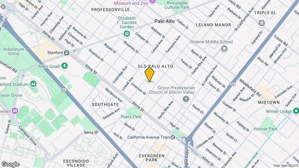 1836 Bryant St Mapa y Detalles de la Ubicación