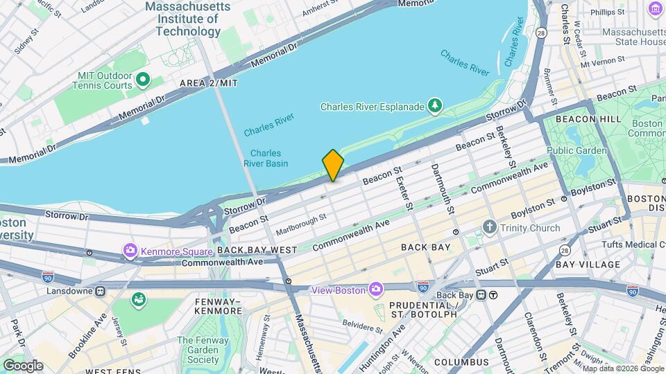 392 Beacon St, Unit 6 Map and Location Details