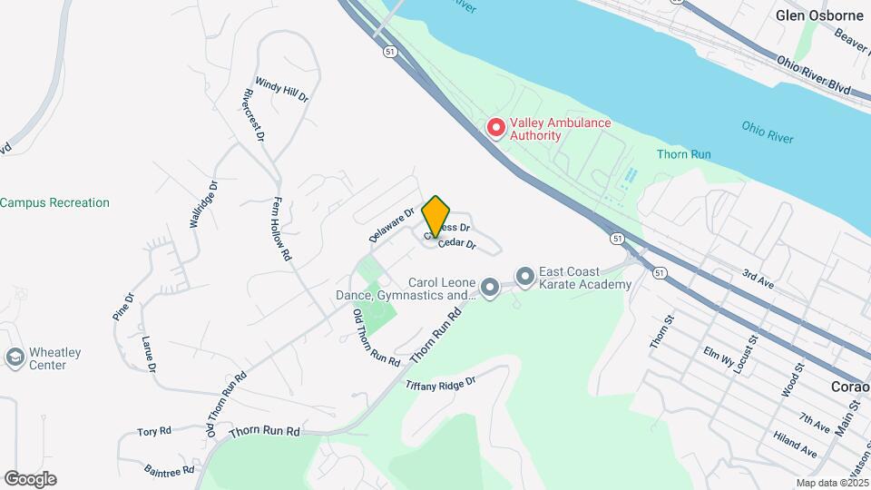 445 Cedar Dr Map and Location Details