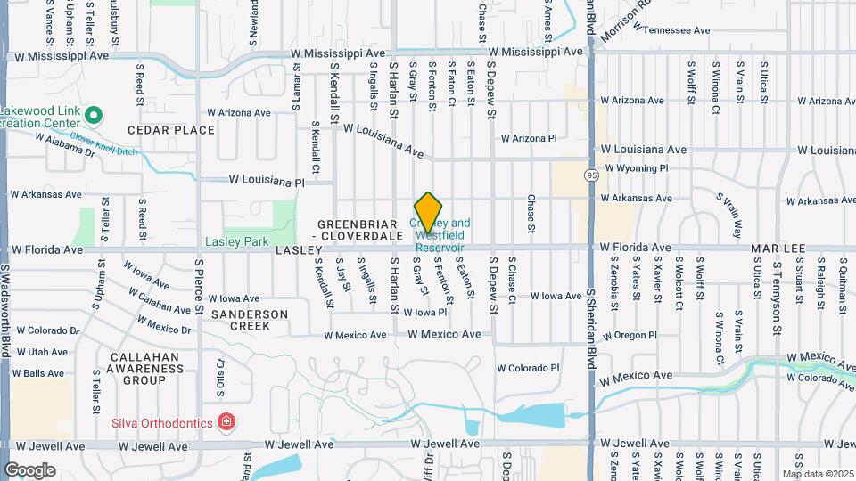 1485 S Fenton St Mapa y Detalles de la Ubicación