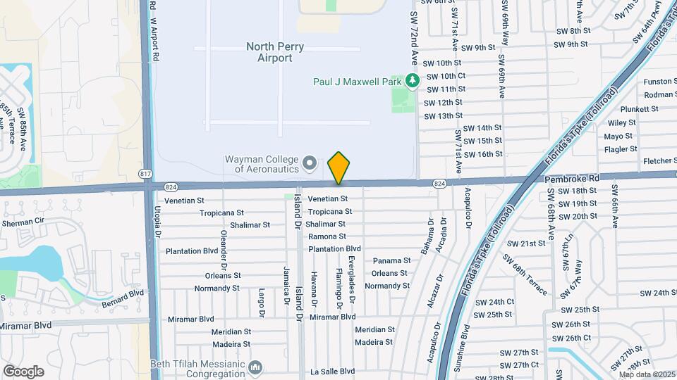 7630 Pembroke Rd Map and Location Details