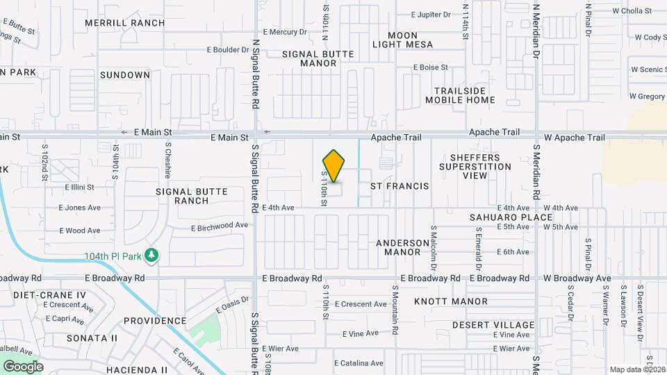 11019 E Arbor Ave Map and Location Details