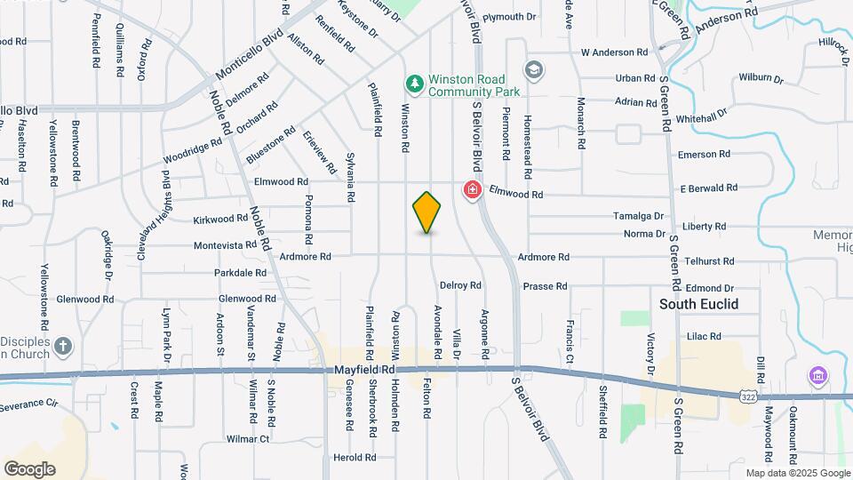1272 Avondale Rd Map and Location Details
