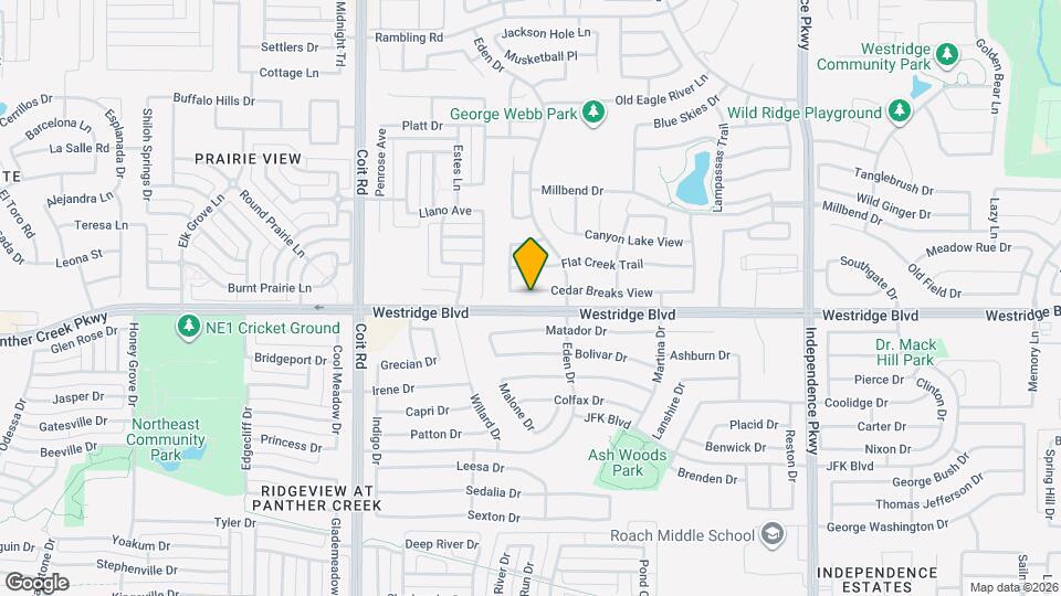 10529 Cedar Breaks View Map and Location Details