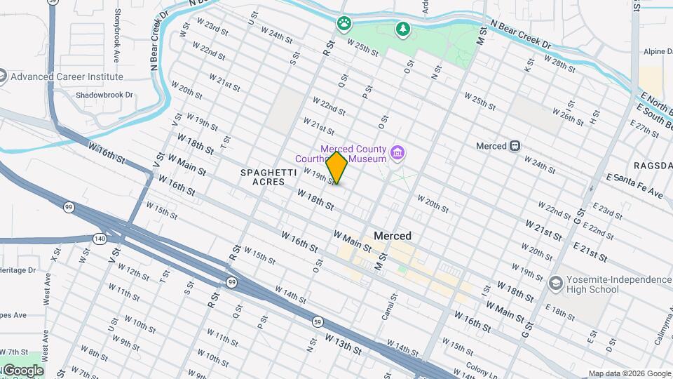838 W 19th St Map and Location Details
